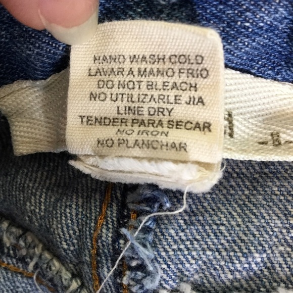 Sans Souci Blue Jean Shorts Small Belt Rainbow - Picture 7 of 7